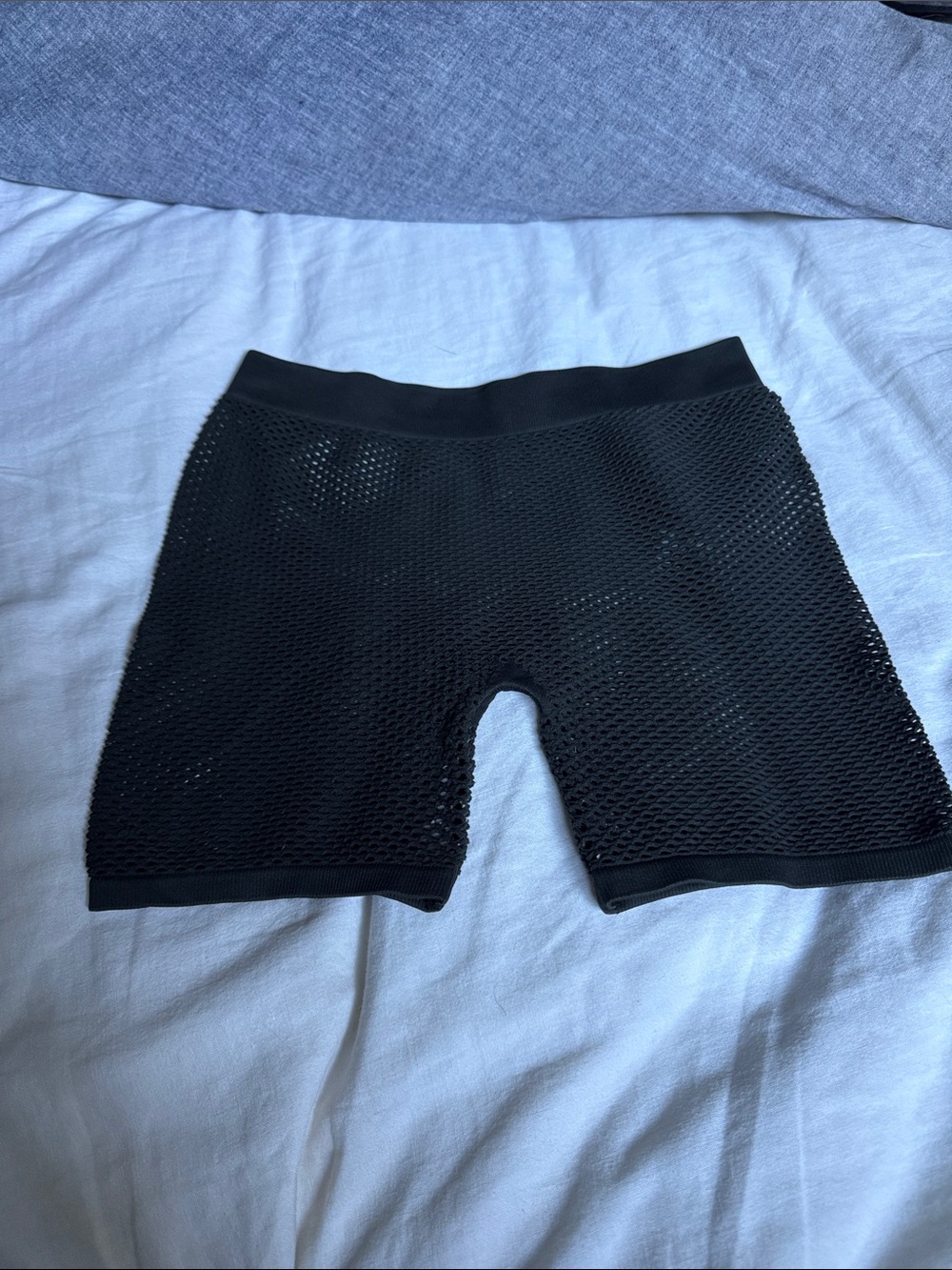 Skims Black Mesh Women’s Shorts - Lightweight Active Short